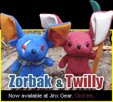 Zorbak and Twilly Plush Toys